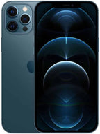 iPhone 12 Pro Max, 128GB, Pacific Blue - Fully Unlocked (Renewed)