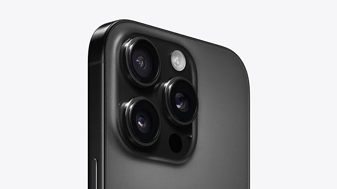 Apple iPhone 16 Pro, US Version, 256GB, Black Titanium - Unlocked (Renewed Premium)