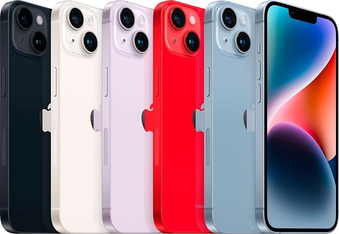 iPhone 14, 128GB, Blue - Unlocked (Renewed)