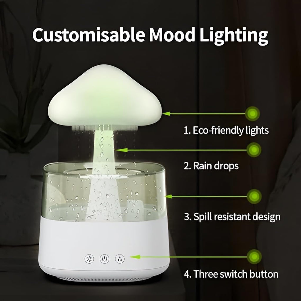 Rain Cloud Diffuser - Night Light Aromatherapy Humidifier