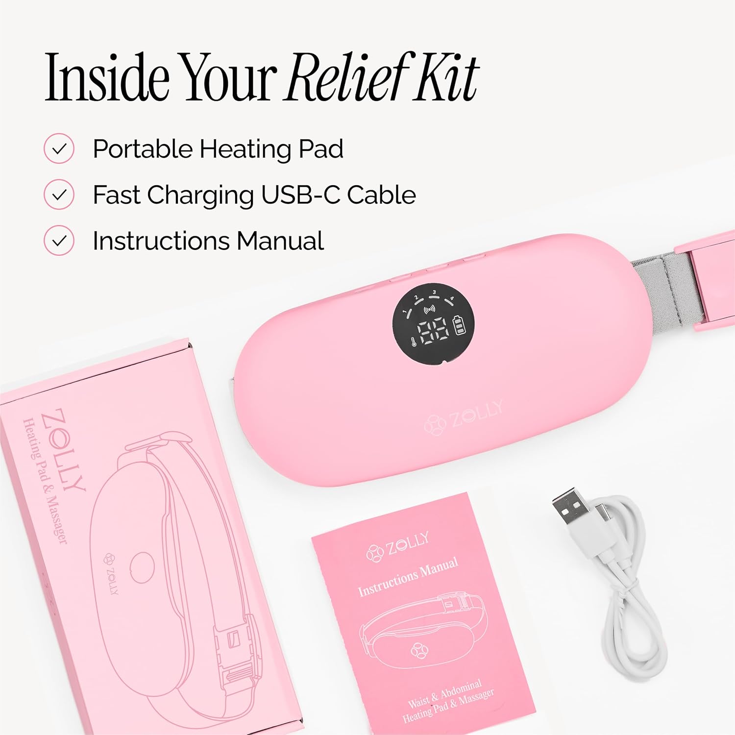 Menstrual Heating Pad for Period Cramps – Portable Heating Pad