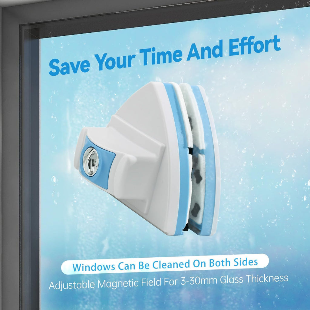 Double-Sided Magnetic Window Cleaner - Adjustable Magnetic Equipment Cleaning Brush Tool