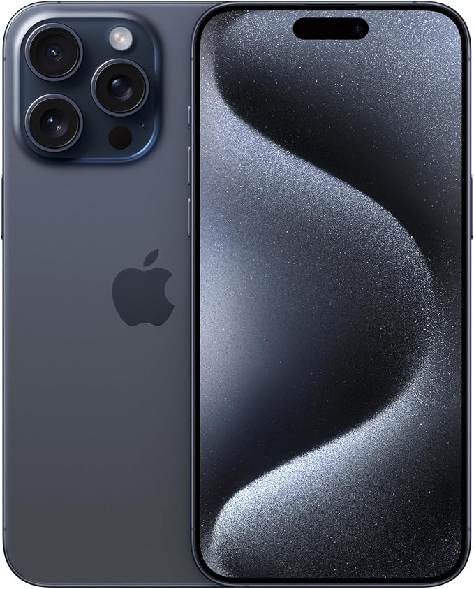 iPhone 15 Pro Max, 256GB, Natural Titanium - Unlocked (Renewed)