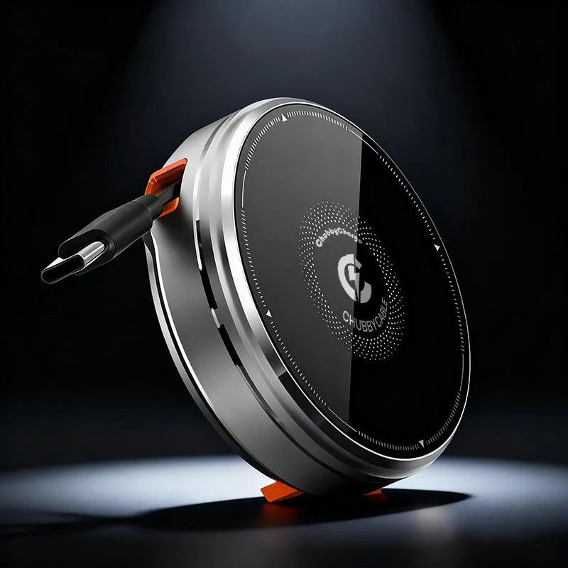 ChubbyCharge Compact - Retractable 3-in-1 Magnetic Charger & Hidden Stand