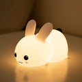 LED Rabbit Silicone Bunny Remote Control RGB Rechargeable Lamp