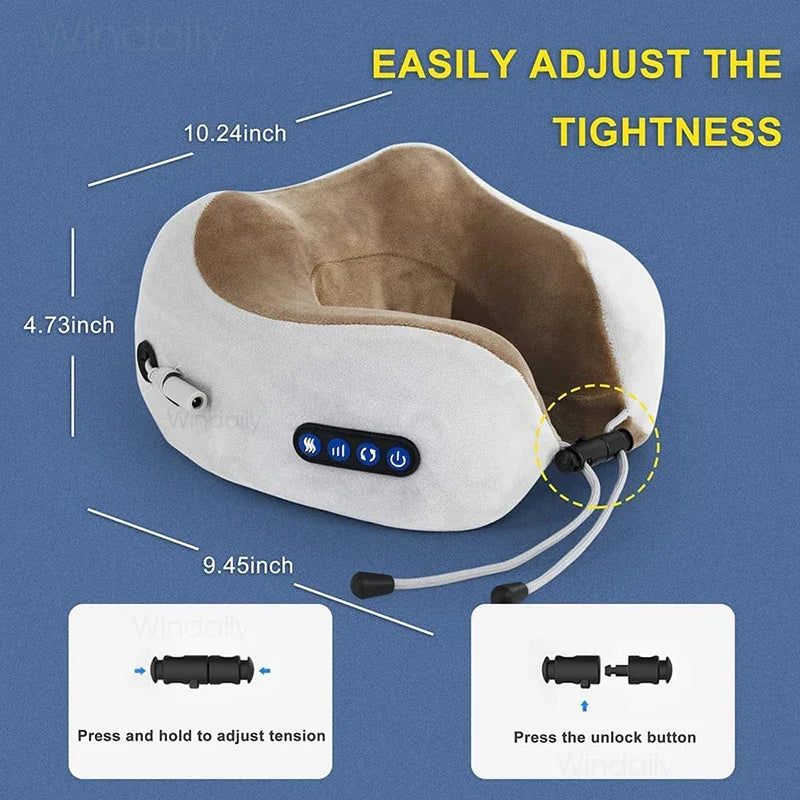 Electric Neck Massager With Heat Vibration