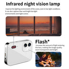 4K CCD Mini Digital Camera 64MP Touch Screen