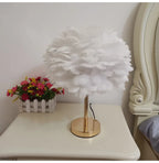 Modern Feather Table Lamp Bedroom Table Lamp