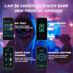 Led Mask with Bluetooth App Control Programmable Face Transforming