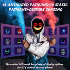 Led Mask with Bluetooth App Control Programmable Face Transforming