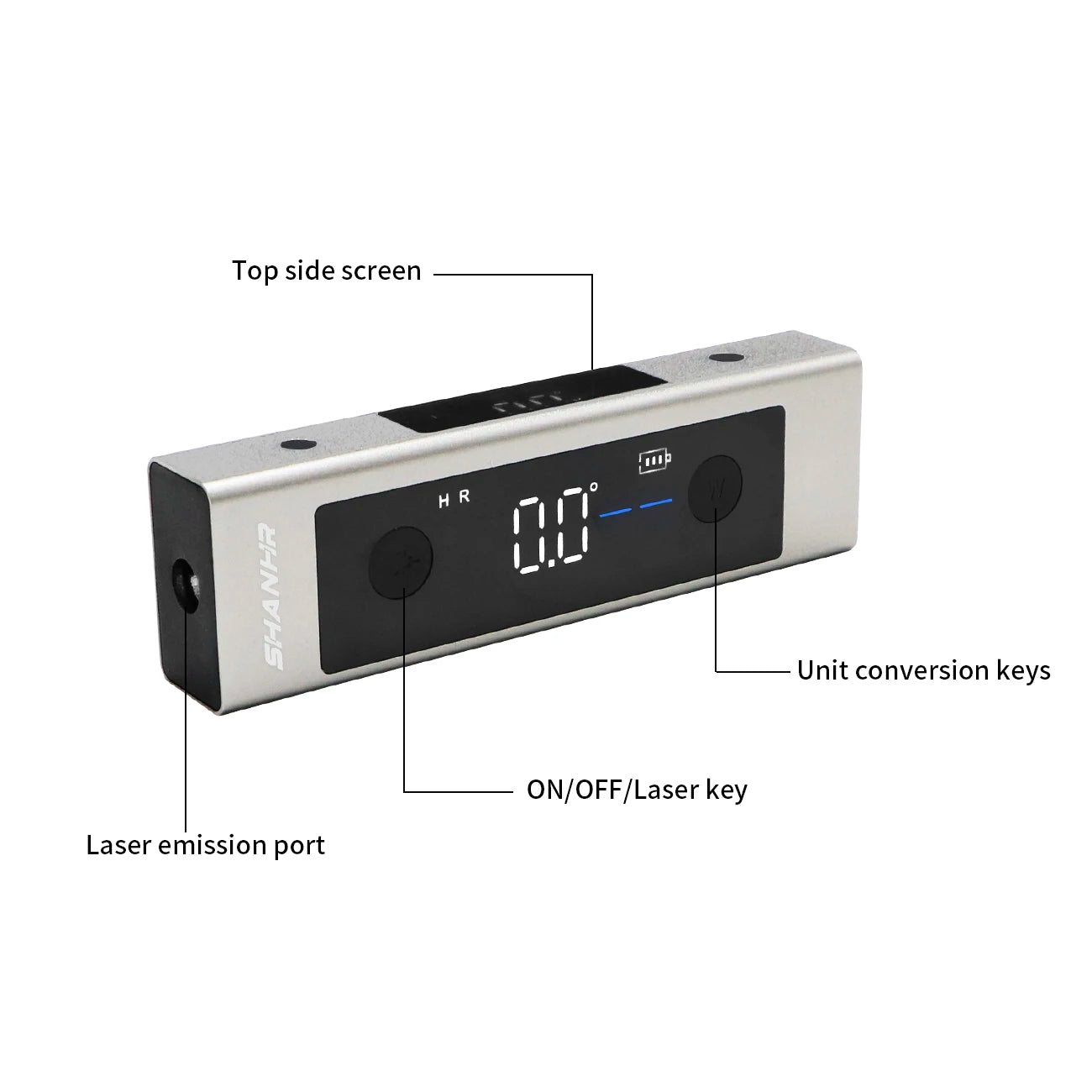 Digital Inclinometer Laser Protractor Type-C
