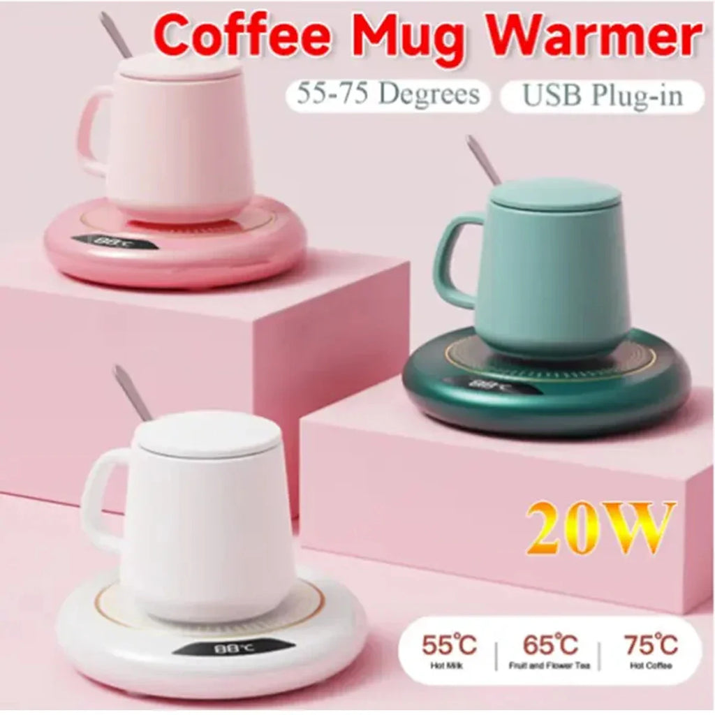 Thermostatic Heating Coaster USB 3-speed Adjustable Heat