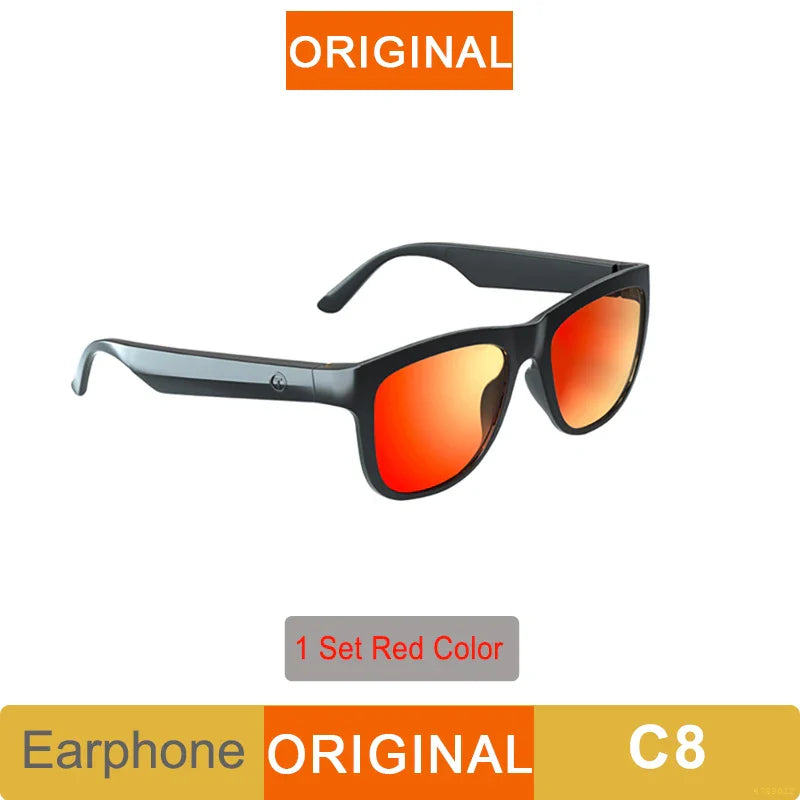 C8 Smart Glasses Headphone Wireless Bluetooth Sunglasses