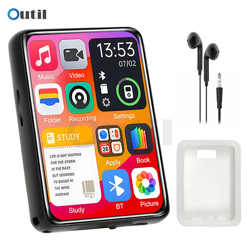 Bluetooth 5.4 Touch Screen MP3 Player