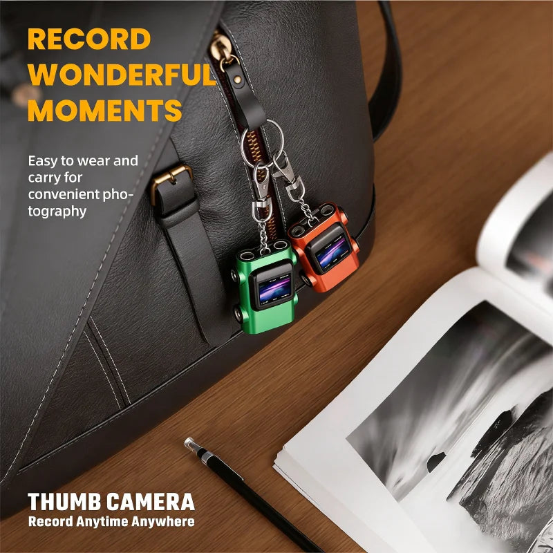 Mini Camera 2K HD Video Recorder Car Shaped Keychain