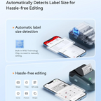 NIIMBOT B1 Portable Thermal Printer With Tapes 2 Inch Adhesive Label