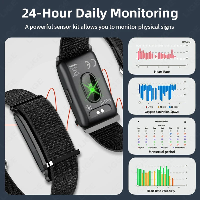 Smart Fitness Bracelet – Heart Rate & Sleep Monitor