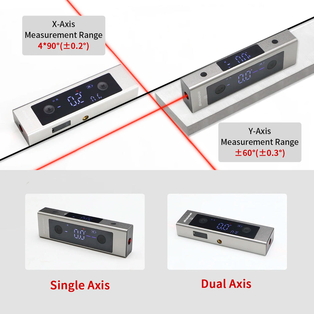 Digital Inclinometer Laser Protractor Type-C
