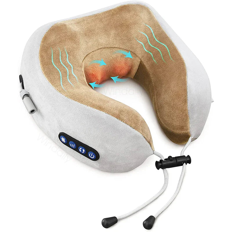 Electric Neck Massager With Heat Vibration