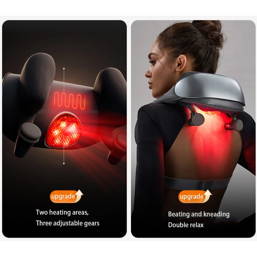 Neck Shoulder Massager Deep Tissue Back Massagers with Heat