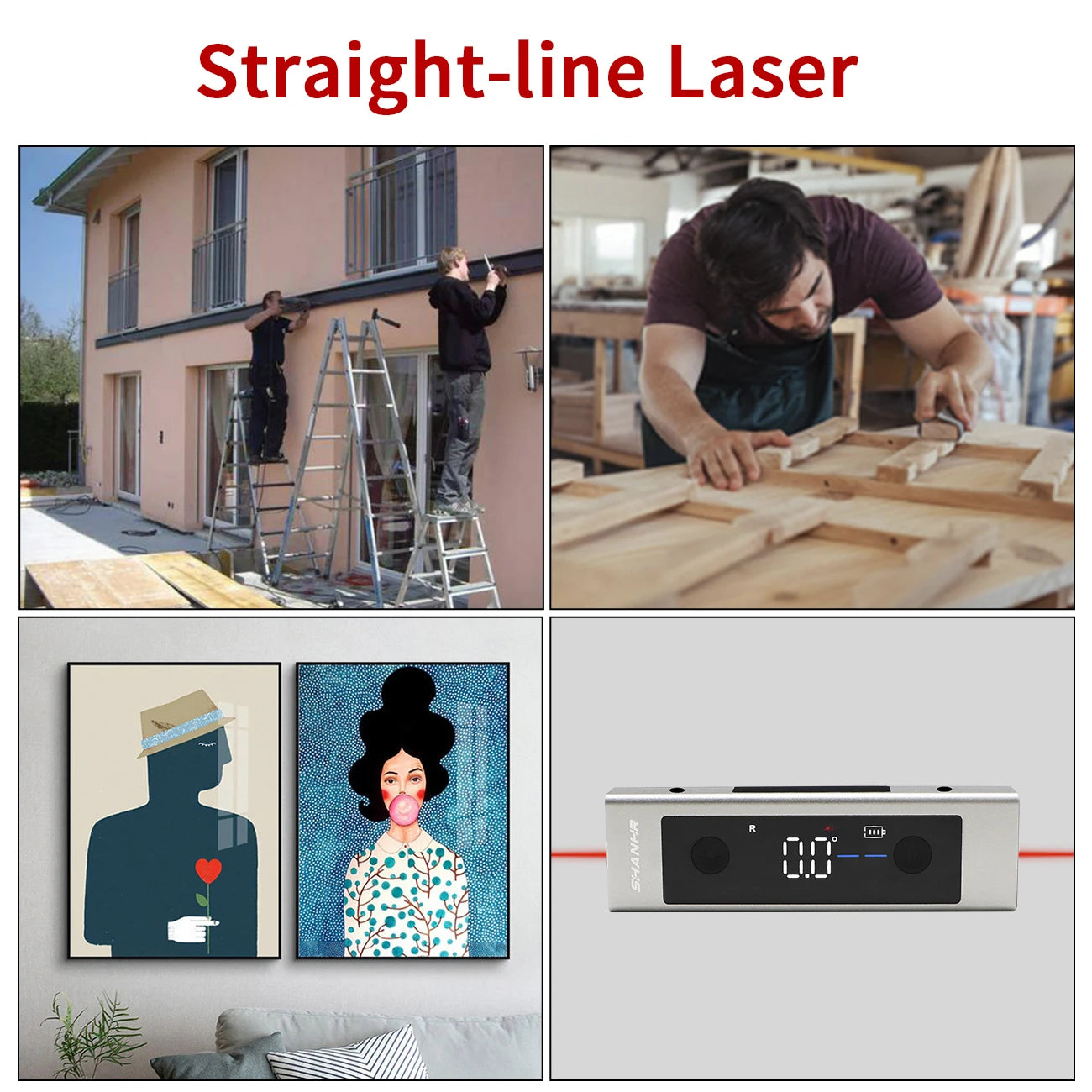 Digital Inclinometer Laser Protractor Type-C
