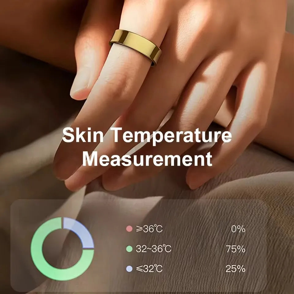 R09 Smart Ring Men Women with Charging Case