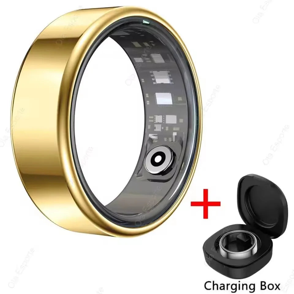 R09 Smart Ring Men Women with Charging Case